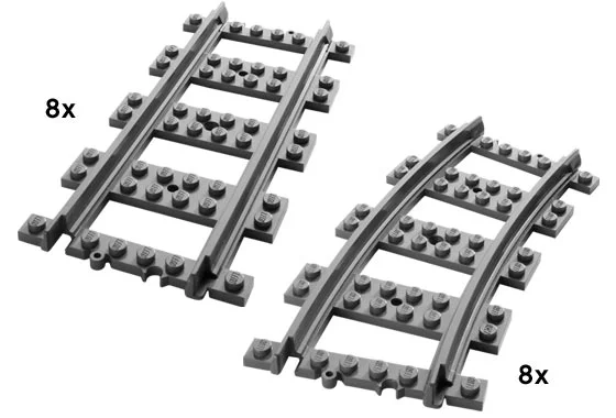 LEGO® 7896 Straight & Curved Rails - zdjęcie 3