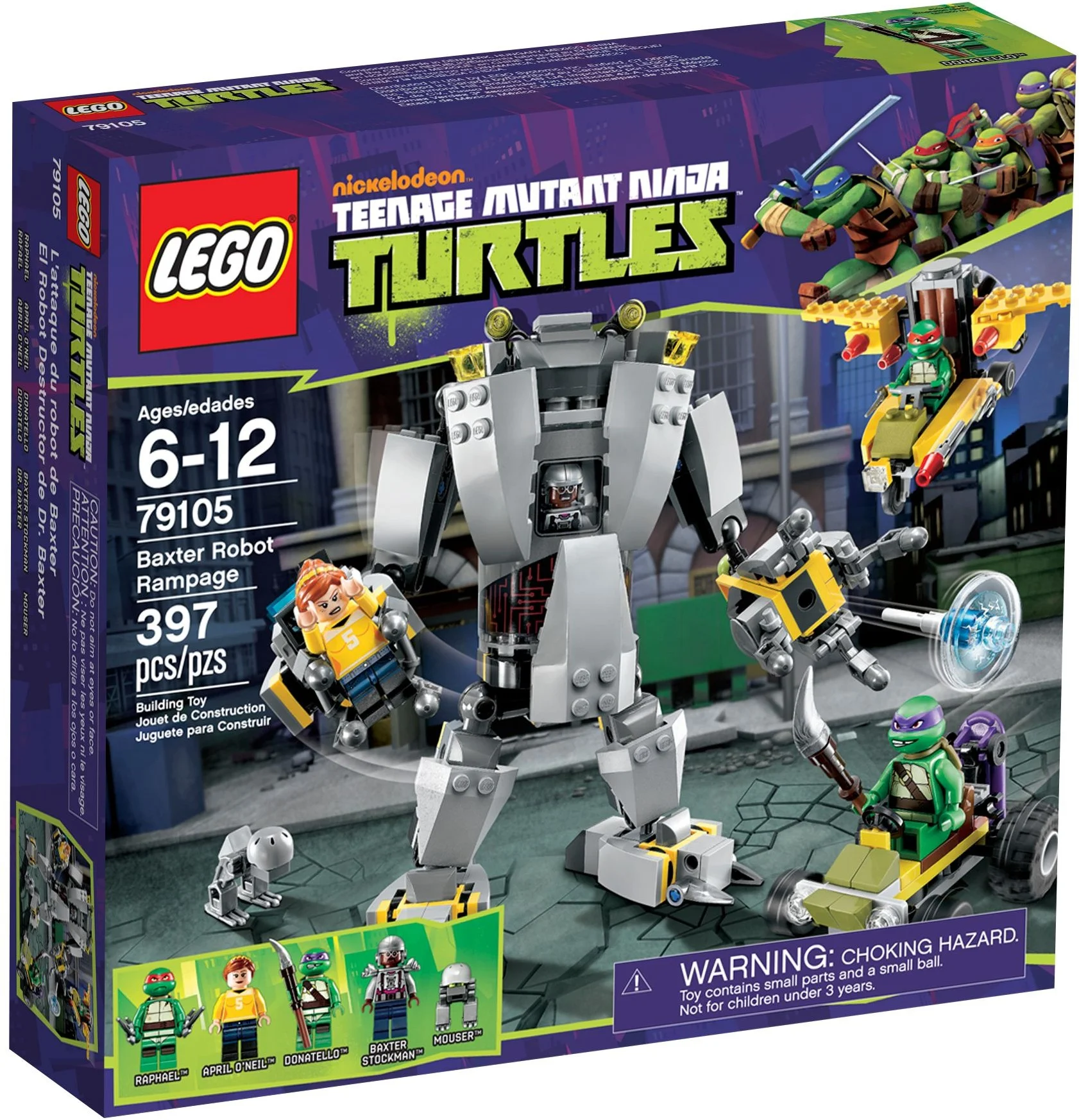 LEGO® 79105 Mutant Ninja Turtles Baxter Robot Rampage Nowe - zdjęcie 2