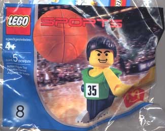 LEGO® 7918 McDonald's Sports Set Number 8 - Green Basketball Player #35