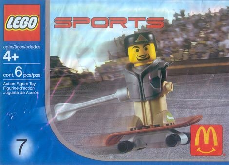 LEGO® 7921 Gray Vest Skateboarder