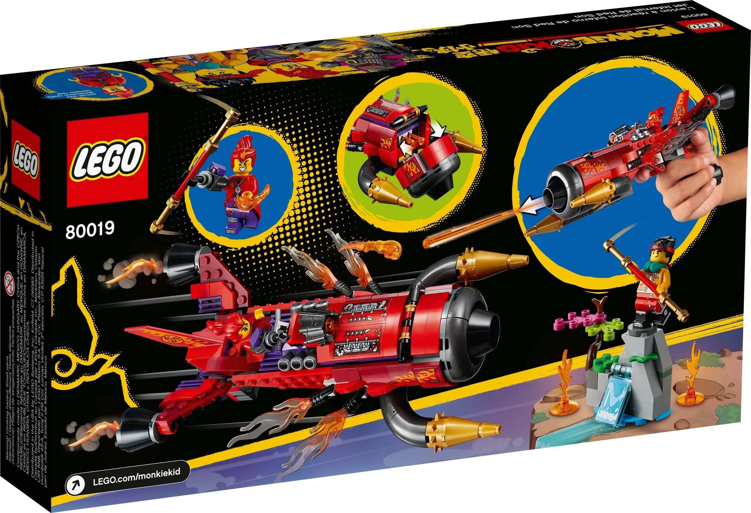 LEGO® 80019 LEGO Monkie Kid Piekielny odrzutowiec Red Sona - zdjęcie 3
