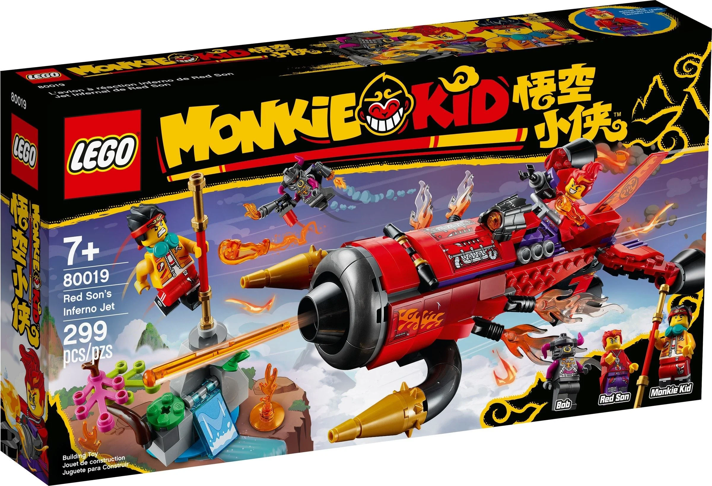 LEGO Monkie Kid Piekielny odrzutowiec Red Sona