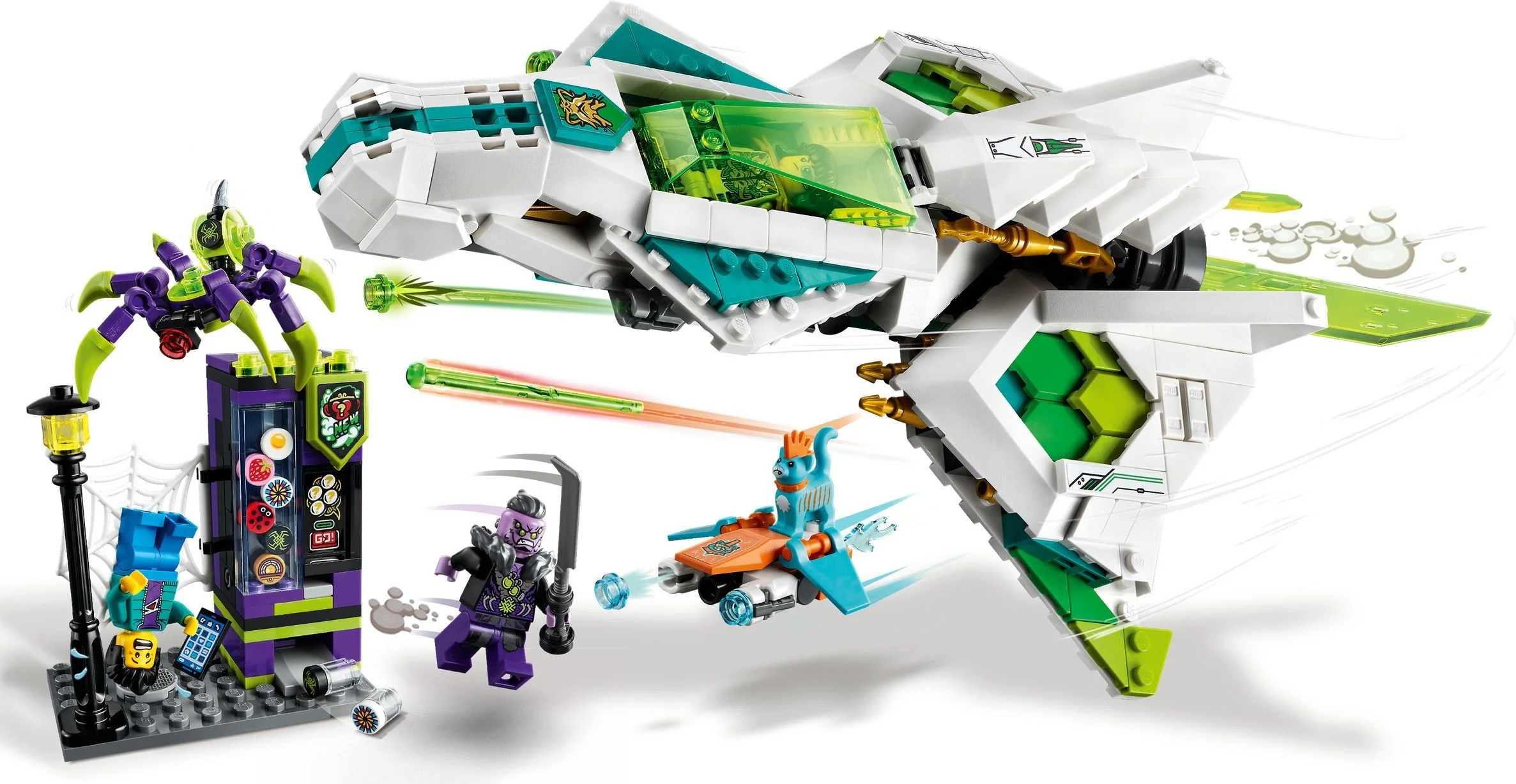 LEGO® 80020 Odrzutowiec Biały Smok Statek Kosmiczny - zdjęcie 5