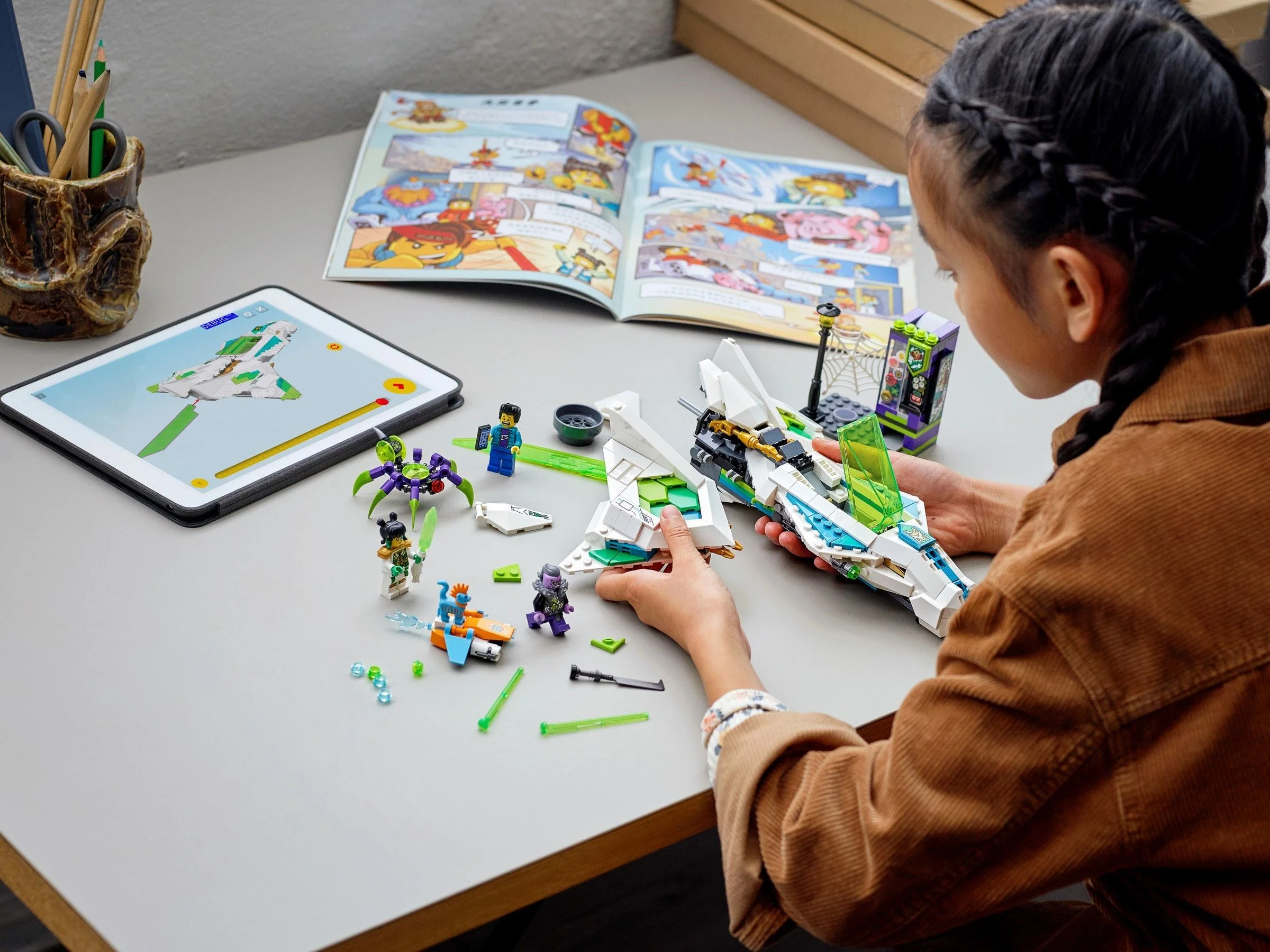 LEGO® 80020 Odrzutowiec Biały Smok Statek Kosmiczny - zdjęcie 11