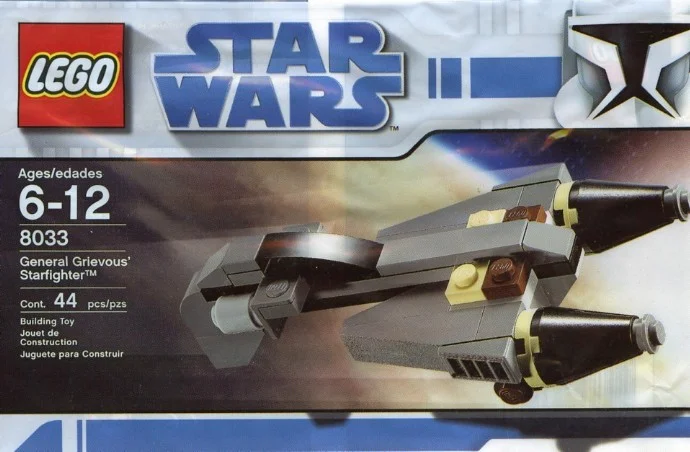 LEGO® 8033 Lego Star Wars General Grievous Starfighter polybag Misb 2009 mikołaj - zdjęcie 1