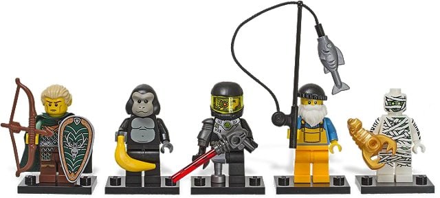 Lego Zestaw 5 figurek Vip 2012 col042 col037 col048 col045 col038