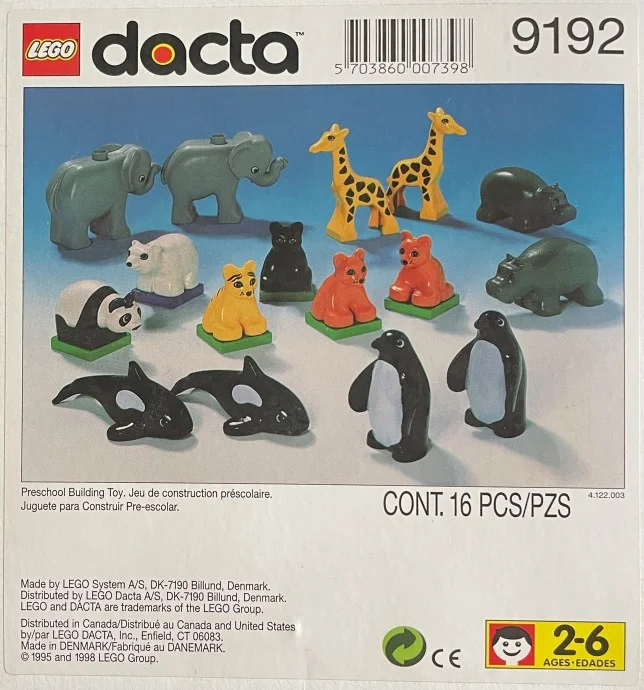 LEGO® 9192 DUPLO Zoo Babies (Zoo Animals) - zdjęcie 1