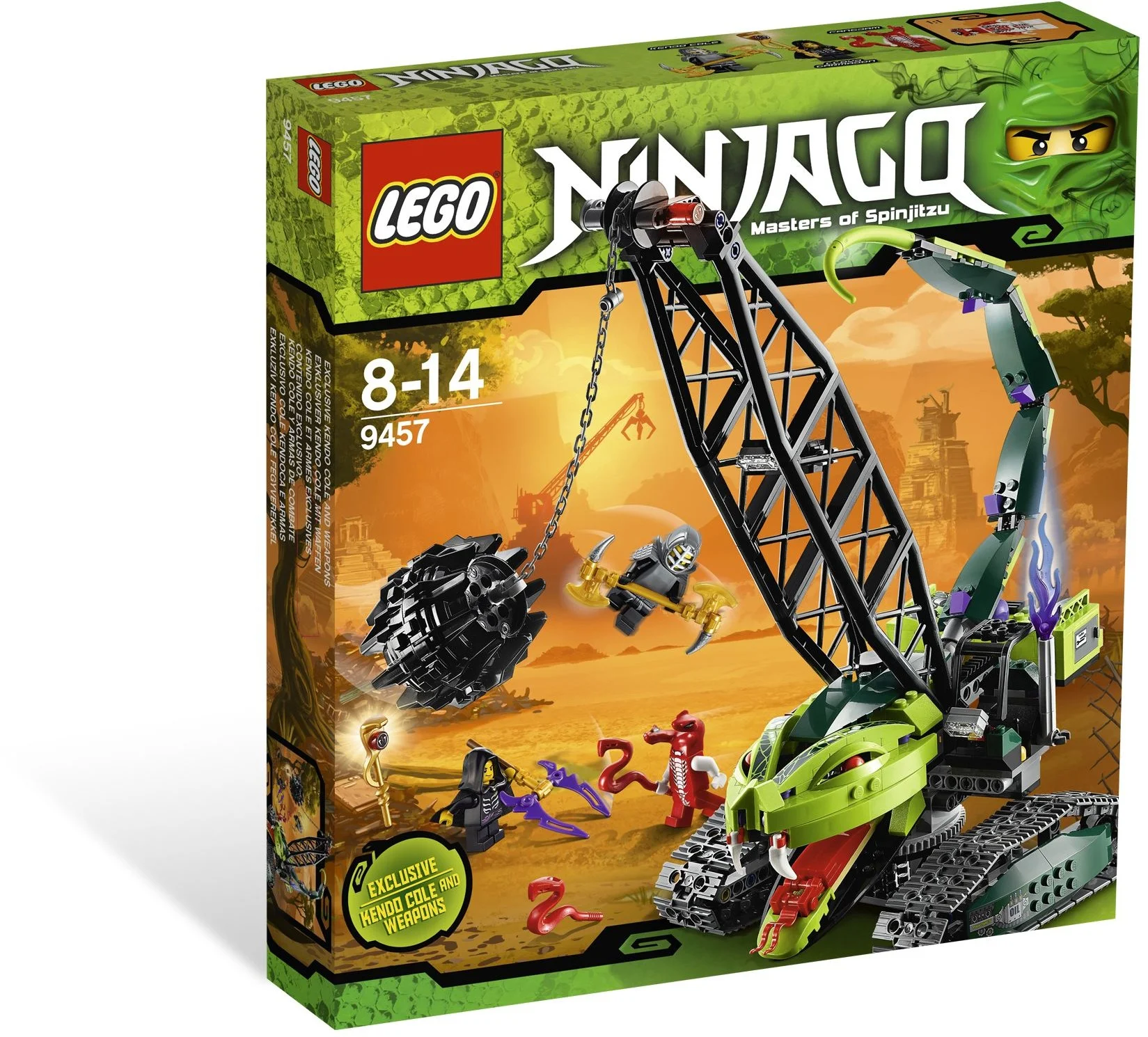 LEGO® 9457 Lego Ninjago Niszcząca Kula Ogniokła Lloyd Garmadon Fangdam Cole - zdjęcie 1
