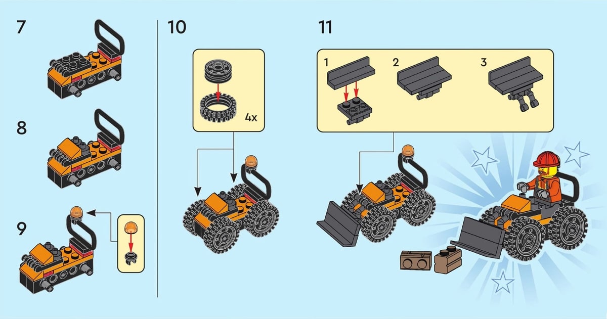 LEGO® 951441 Construction Worker with Wheel Loader - zdjęcie 3