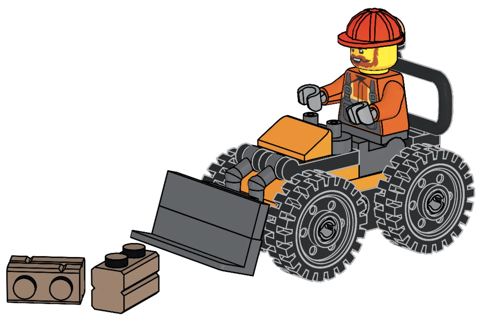 LEGO® 951441 Construction Worker with Wheel Loader - zdjęcie 1
