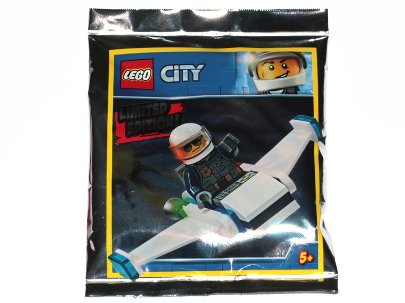 Police Officer and Jet