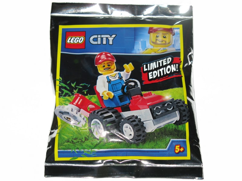 Gardener with Lawn Mower