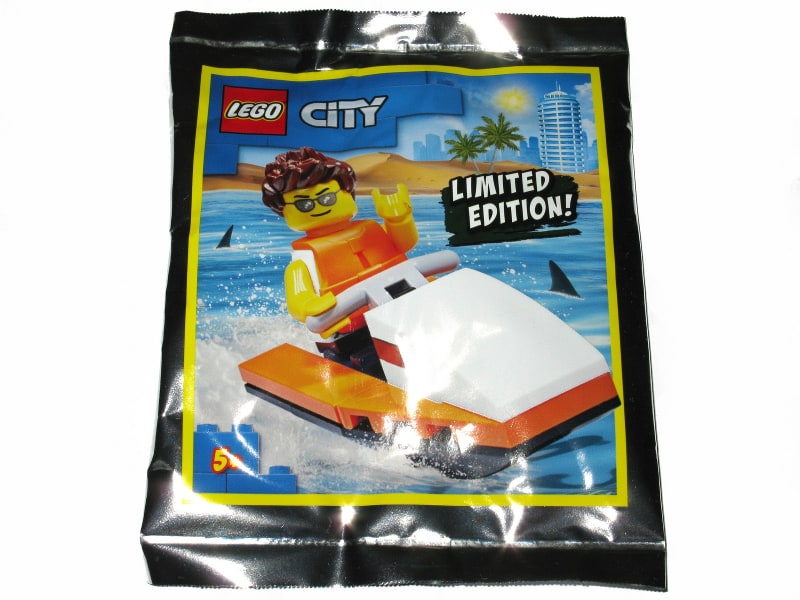 Zestaw Lego City Minifigure Polybag Guy on Water Scooter #