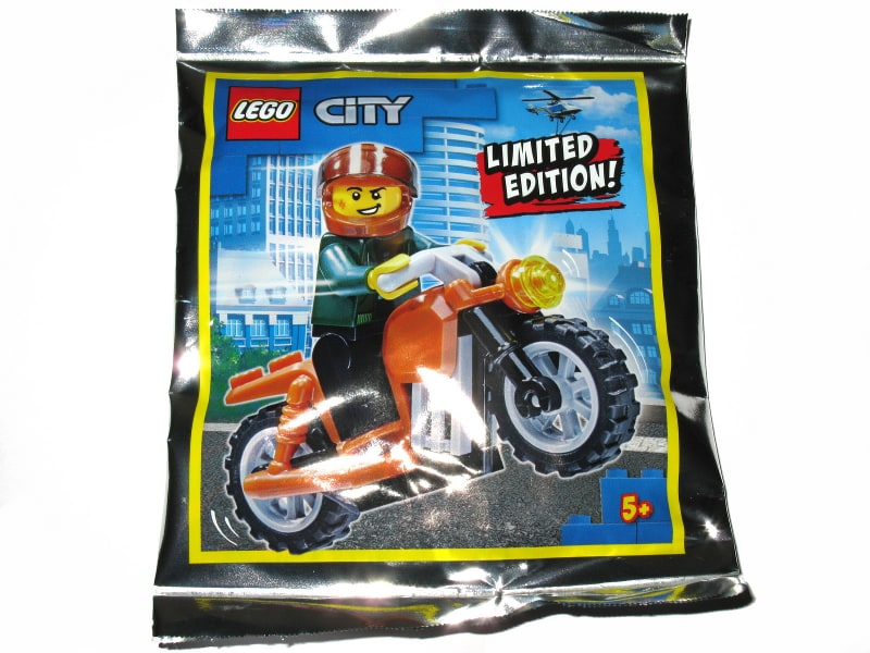 Zestaw Lego City Minifigure Polybag Detective on Motorcycle #
