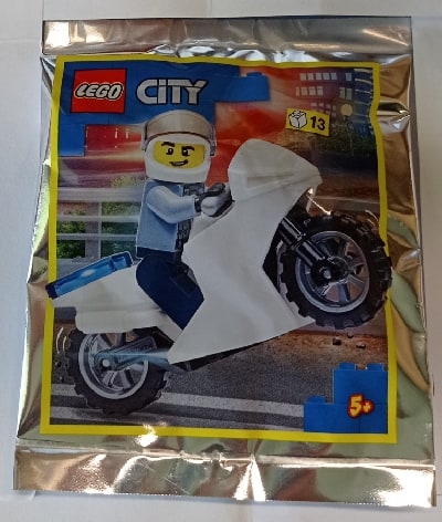 Zestaw Lego City Minifigure Polybag Policeman and Motorcycle #