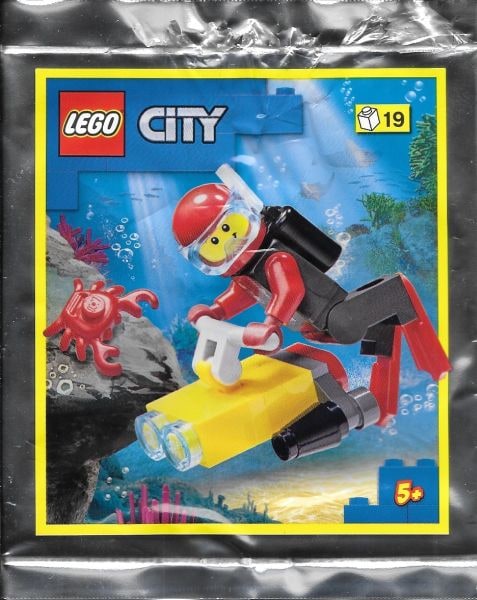 Zestaw Lego City Minifigure Polybag Diver and Crab #