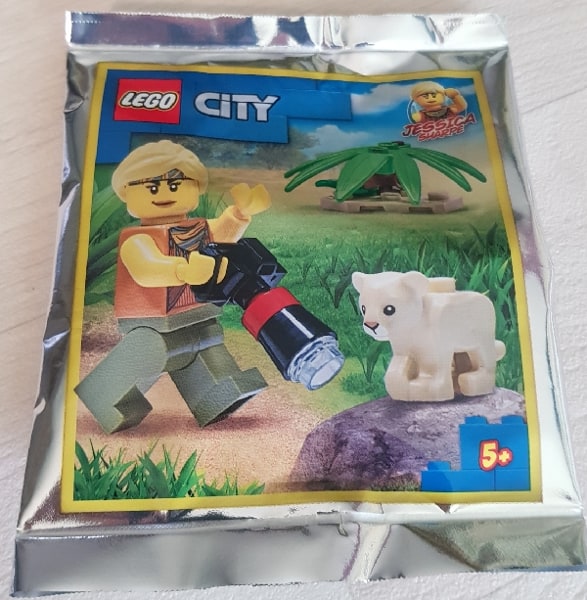 Zestaw Lego City Minifigure Polybag Jessica Sharpe with Baby Lion #