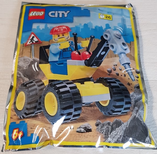 Minifigure Polybag Workman and Auger #
