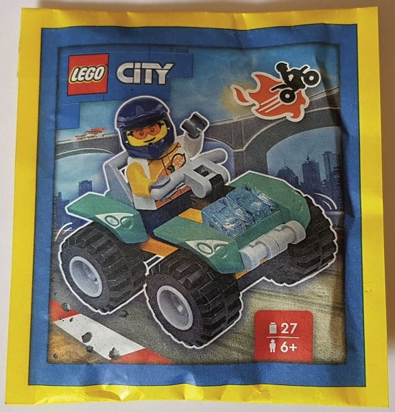 Zestaw Lego City Minifigure Polybag Stuntman with Quad #