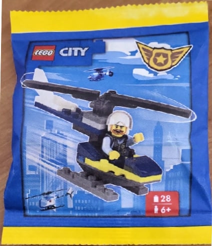 Zestaw Lego City Minifigure Polybag Policeman with Helicopter #