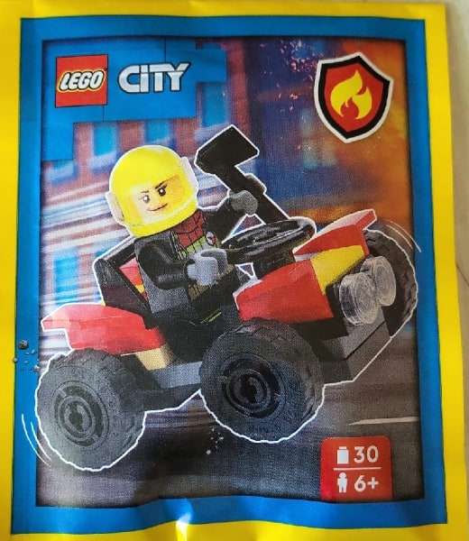 Zestaw Lego City Minifigure Polybag Firefighter with Quad #