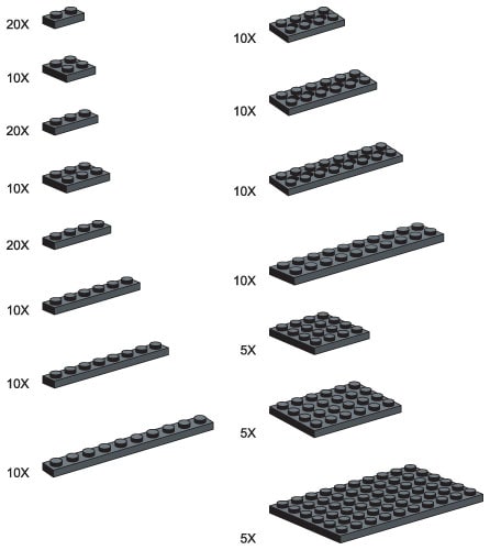 Black Plates - Large Package
