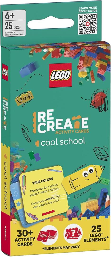 LEGO® 9788325346928 ReCreate Activity Cards: Cool School