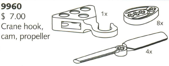 Crane Hook, Cam, Propellor