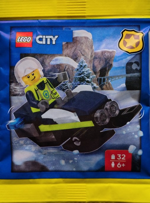LEGO® 0002220 Police Officer with Snowmobile - zdjęcie 1