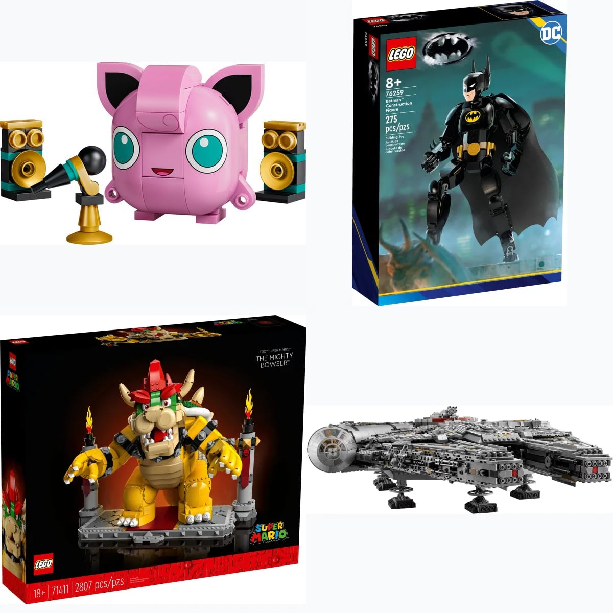 Od małej figurki Jigglypuffa po Sokoła Millennium: rozpiętość cen licencji LEGO
