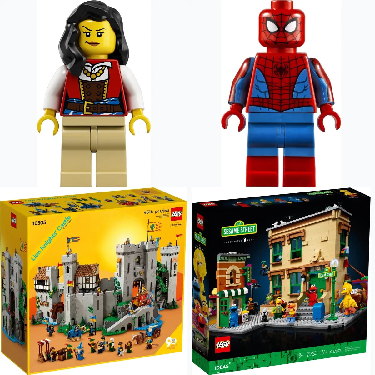 Zestawy LEGO, które podrożały po wycofaniu: Zamek rycerzy herbu Lew, Daily Bugle, Piraci z Zatoki Barakud i 123 Sesame Street